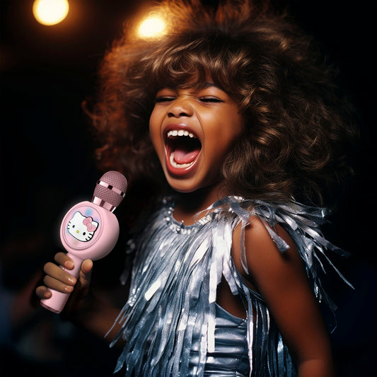 Hello Kitty PopSing LED Light Up Karaoke Microphone