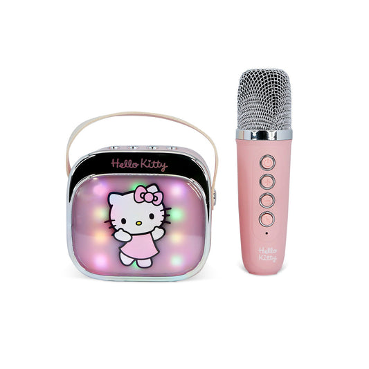 Hello Kitty PopSing LED Light-Up Wireless Karaoke Speaker & Microphone
