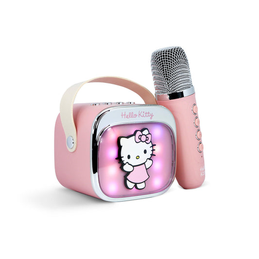 Hello Kitty PopSing LED Light-Up Wireless Karaoke Speaker & Microphone